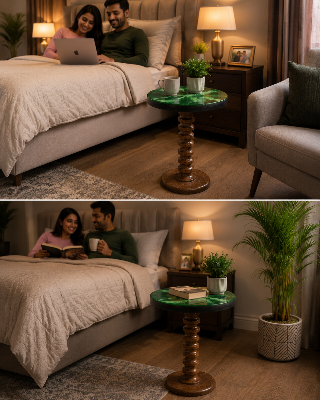 green stone top resin coffee table | side & end table for modern interiors green stone top resin coffee table | side & end table for modern interiors