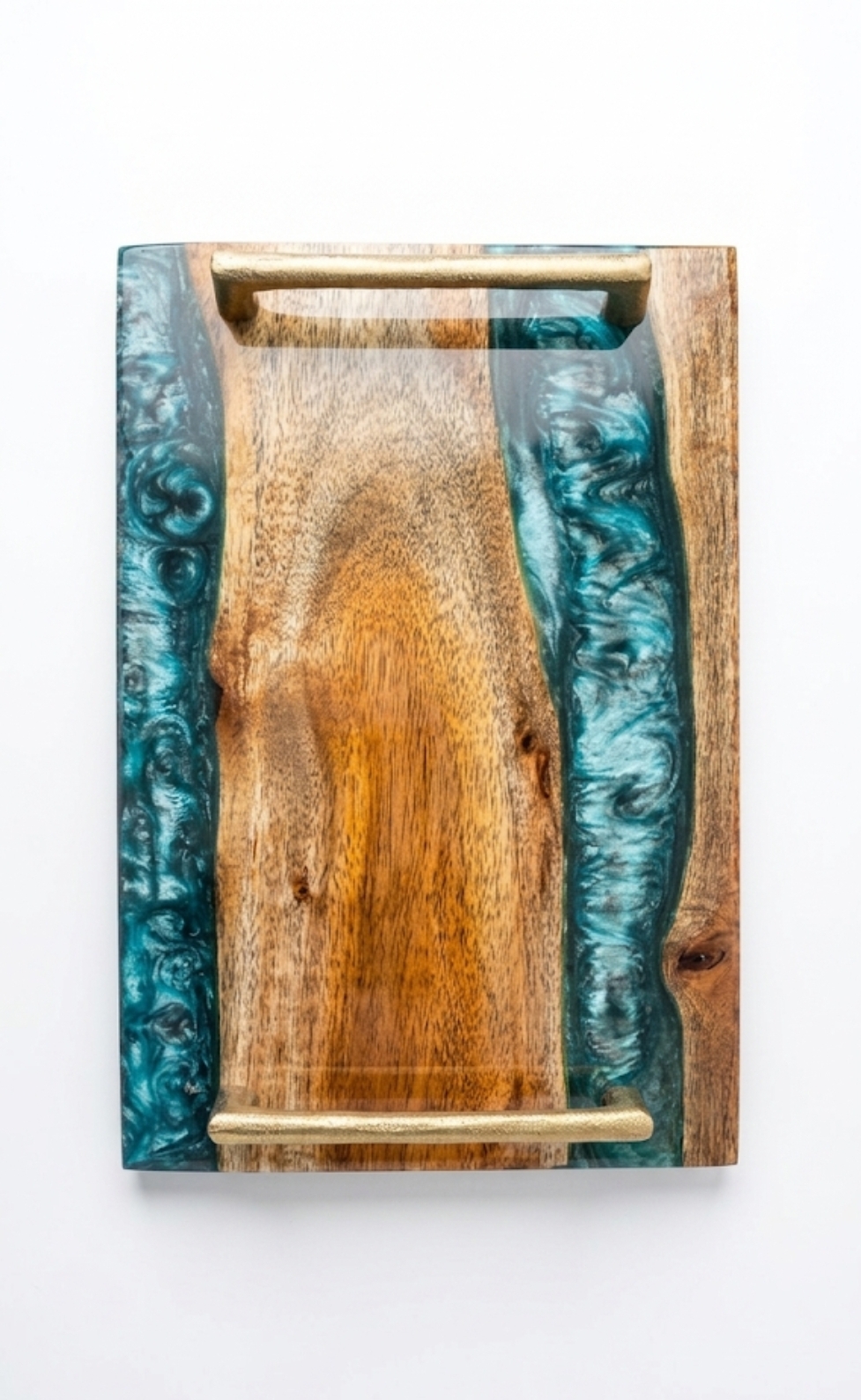 epoxy flat tray, 12x10 inch, wood and resin epoxy flat tray, 12x10 inch, wood and resin