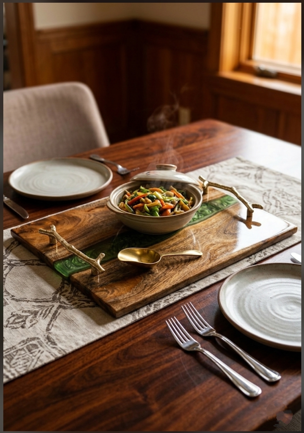 green resin river wood & epoxy serving tray green resin river wood & epoxy serving tray
