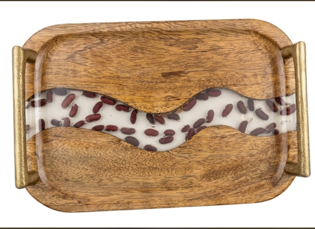 rajma river wood & epoxy serving tray rajma river wood & epoxy serving tray
