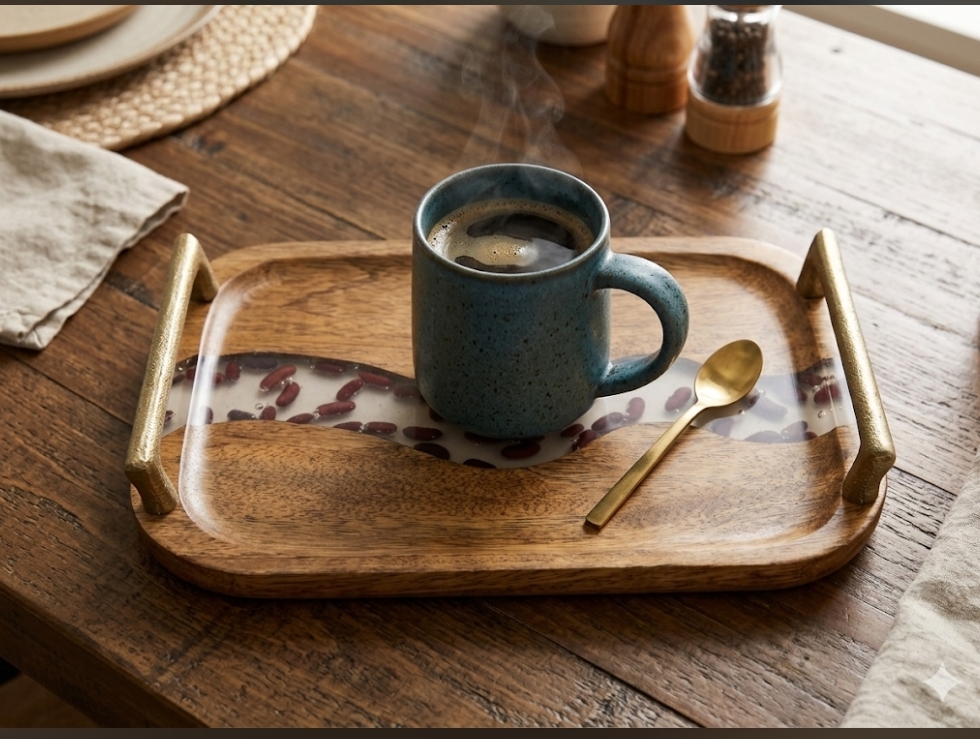 rajma river wood & epoxy serving tray rajma river wood & epoxy serving tray