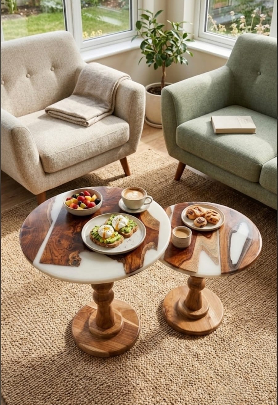 epoxy nesting table epoxy nesting table