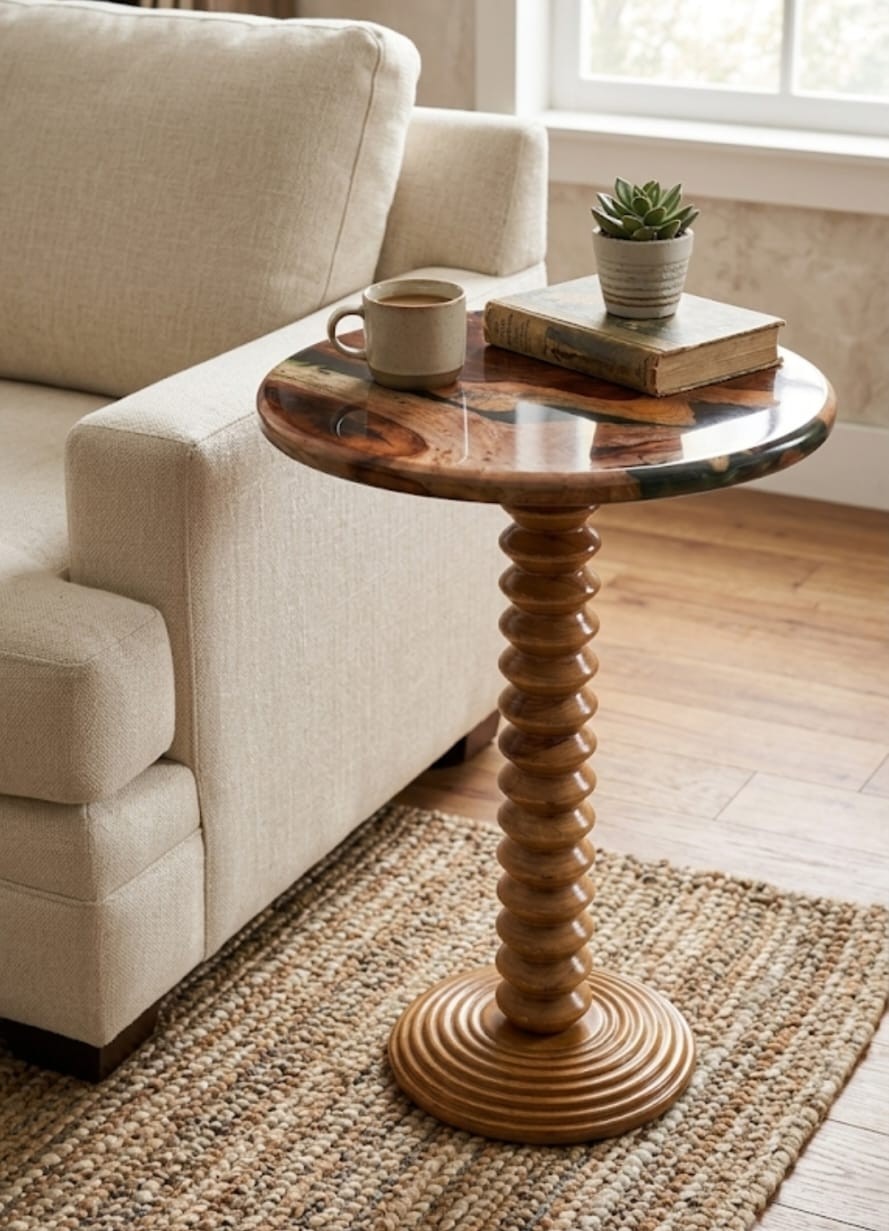 white epoxy coffee table | side & end table for modern interiors white epoxy coffee table | side & end table for modern interiors
