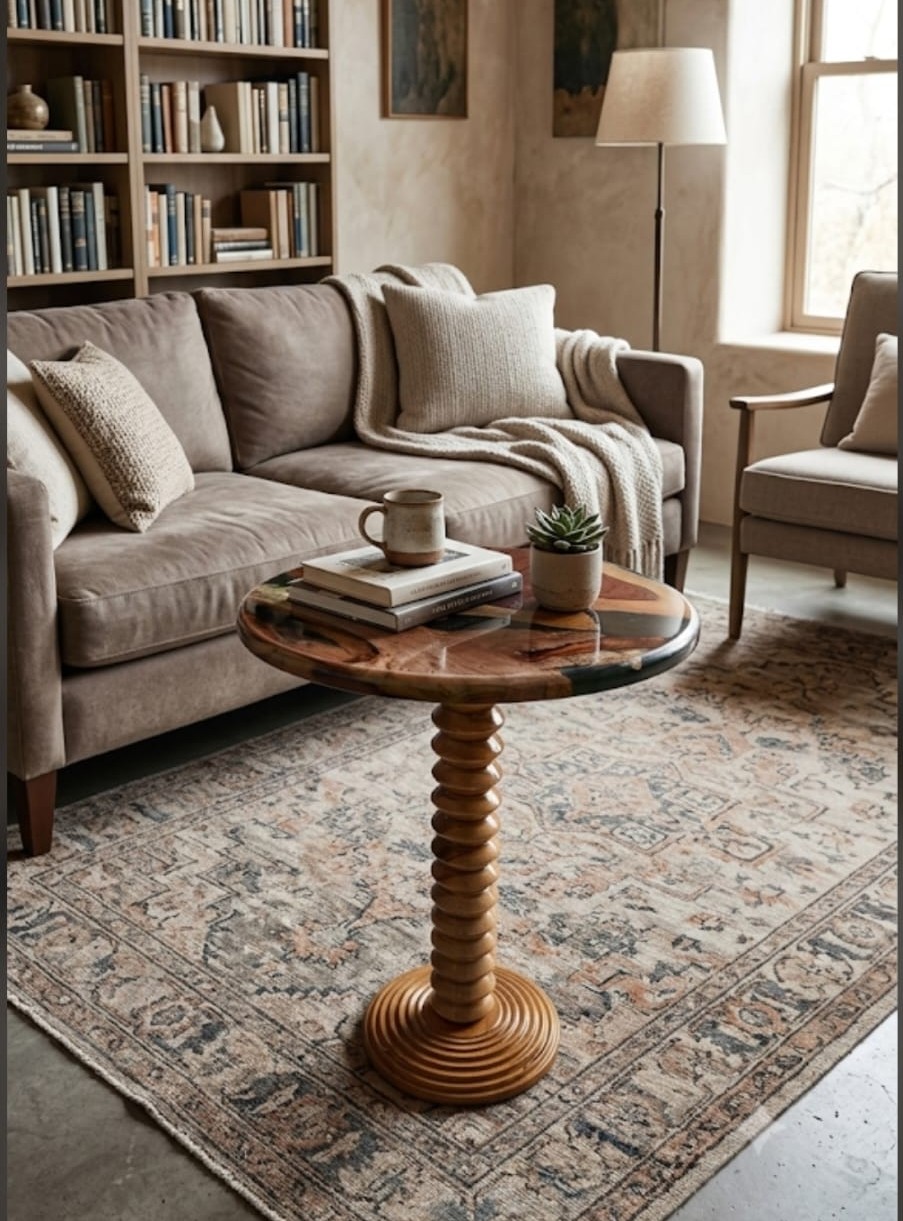 white epoxy coffee table | side & end table for modern interiors white epoxy coffee table | side & end table for modern interiors